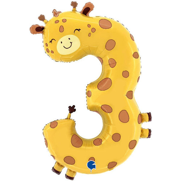 Giant Number Animal Number Balloon 1-6