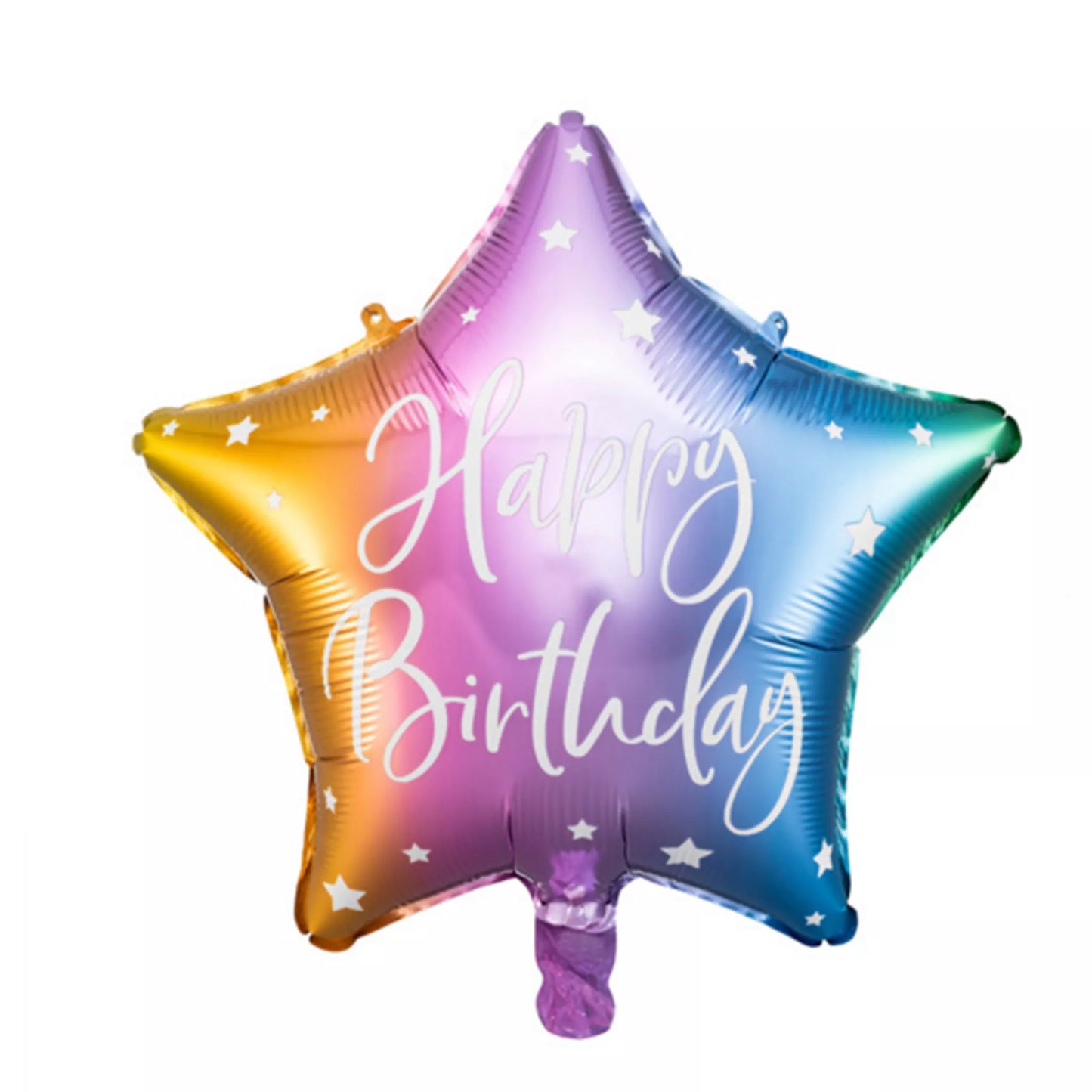 Happy Birthday Star Balloon (choice of colours)