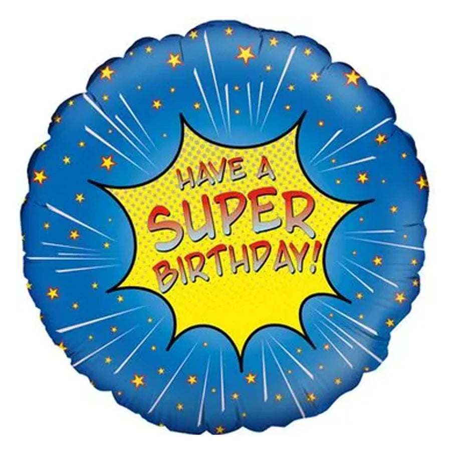 Have a Super Birthday Foil Helium Balloon
