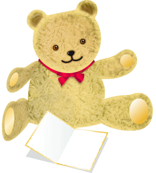 Special Delivery Card Ted the Teddy Bear 3D