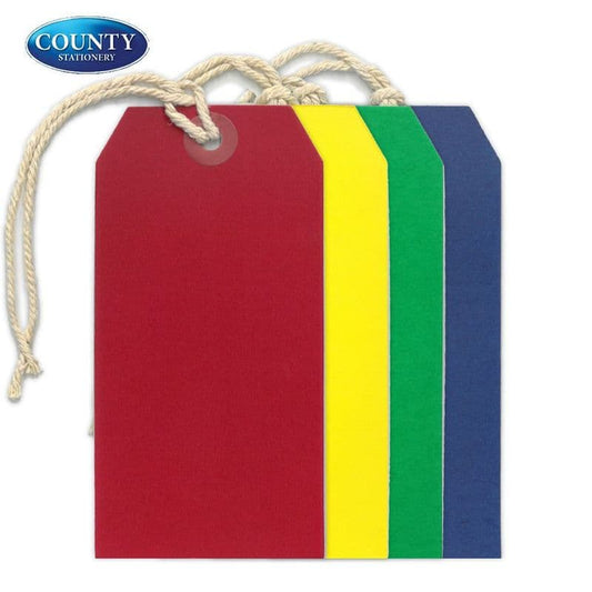 Tie on labels pack of 10 (choice of colours)