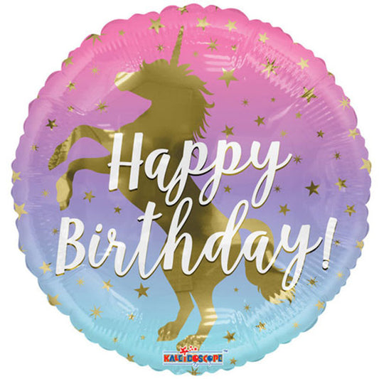 Happy Birthday Unicorn Helium Balloons