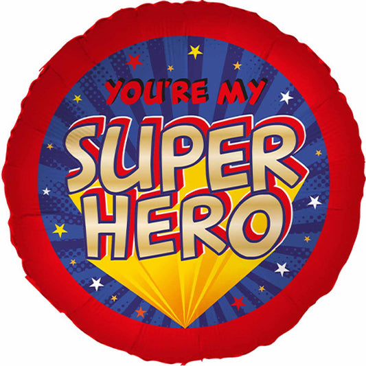 You're My Super Hero Foil Helium Balloon