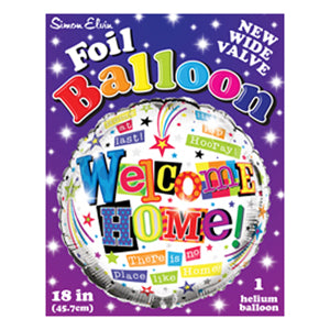 Welcome Home Foil Helium Balloon (choice of designs)